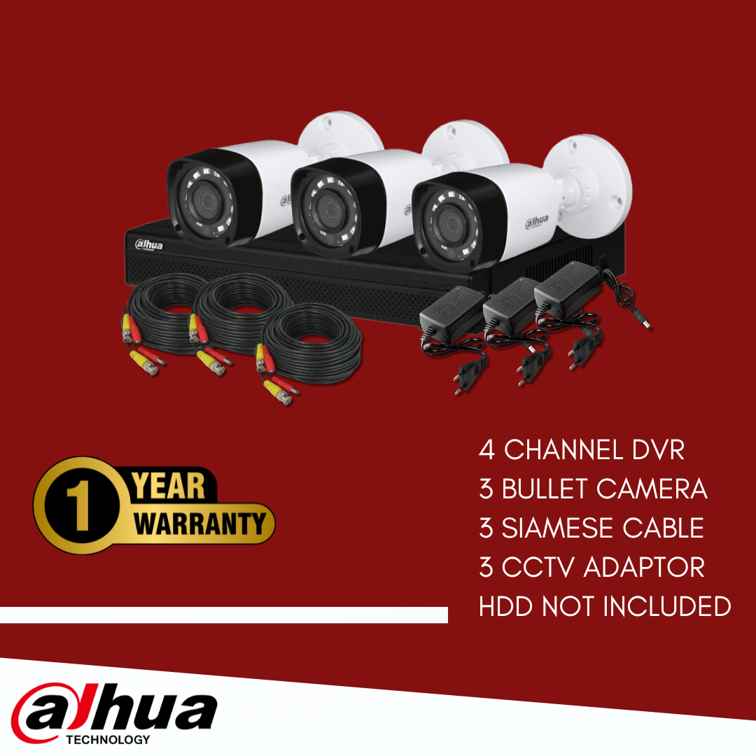 DAHUA 3 CCTV Camera Package – webtekincph.com