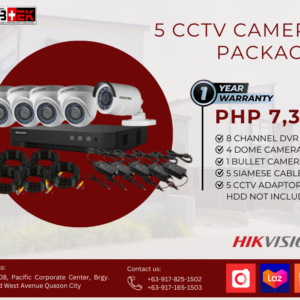 HIKVision 5 CCTV Camera Packages